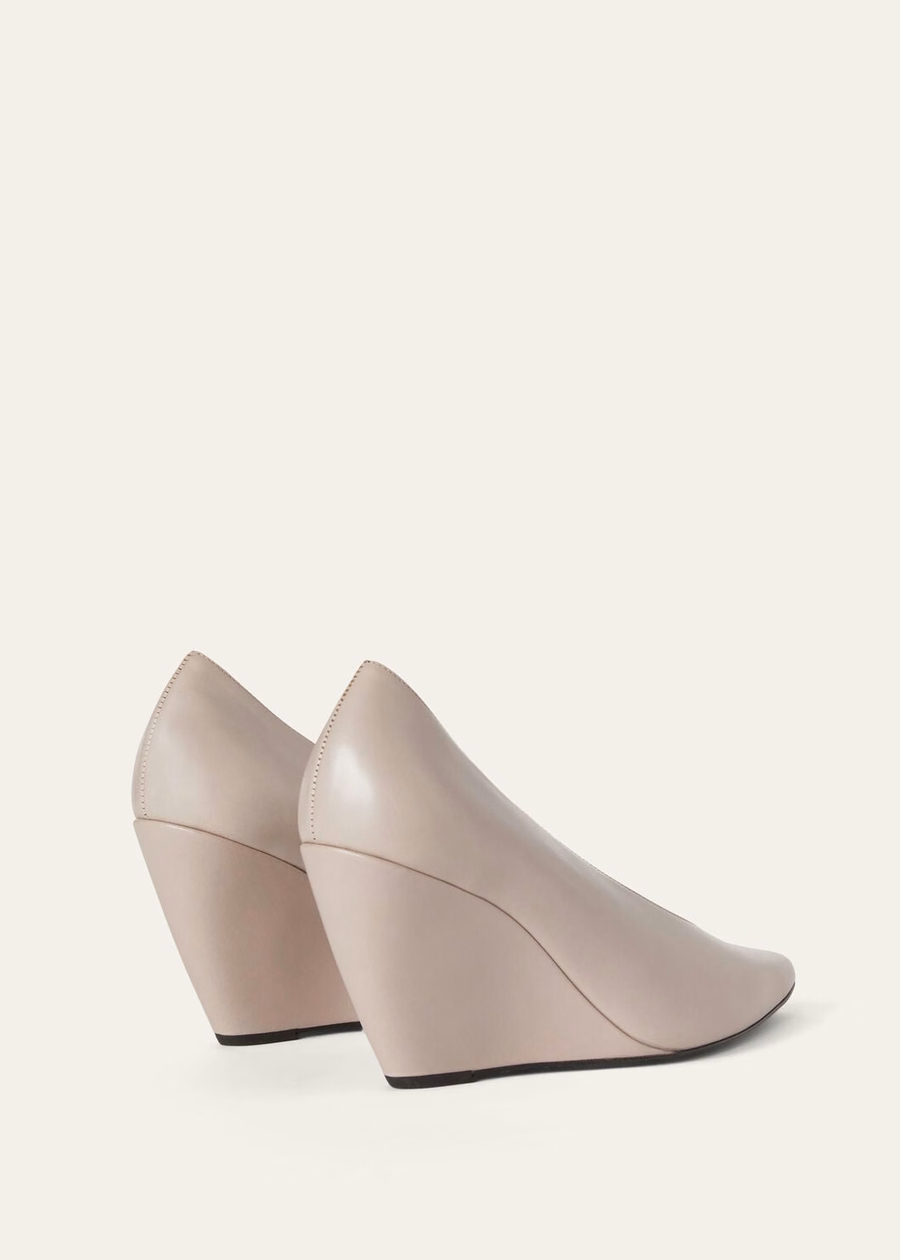 Viola High Wedge Pump pink calfskin Nouveau