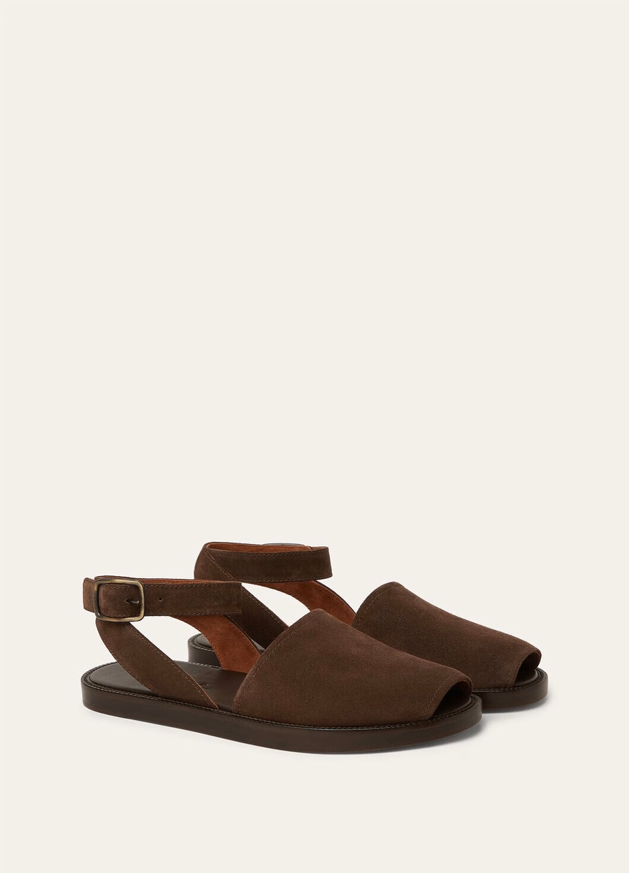 Deia Walk Sandals Chocolate Calfskin