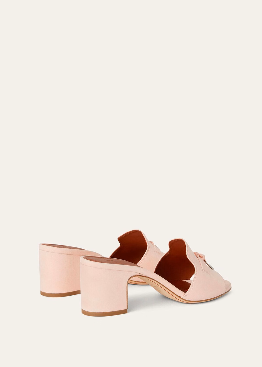 Summer Charms Pink Shell Goatskin Sandals