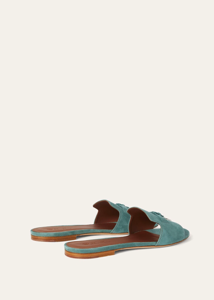Summer Charms Sandal Suede Goatskin Sap Green