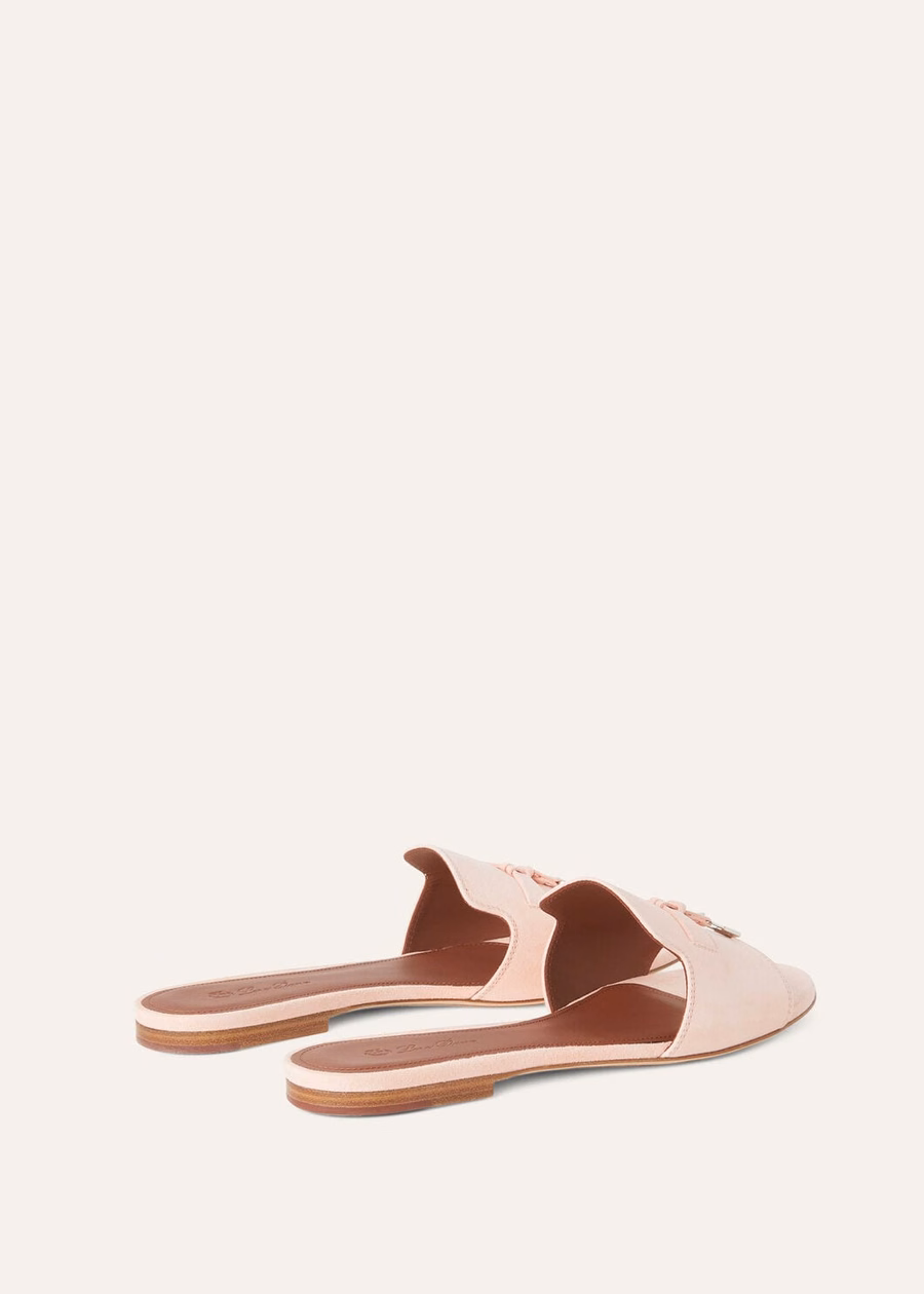 Summer Charms Pink Shell Goatskin Sandals