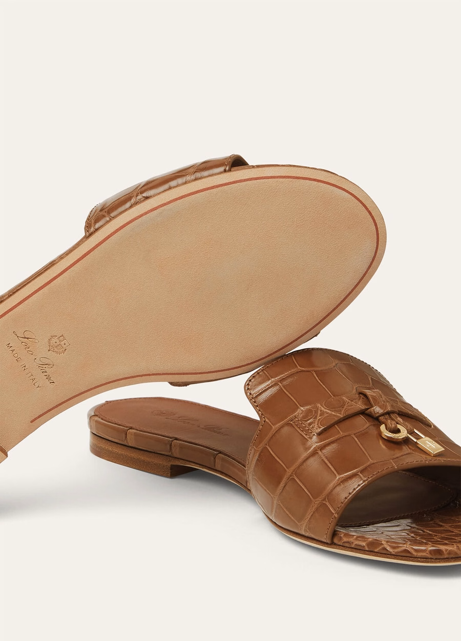 Summer Charms Sandal Mole made of alligator leather