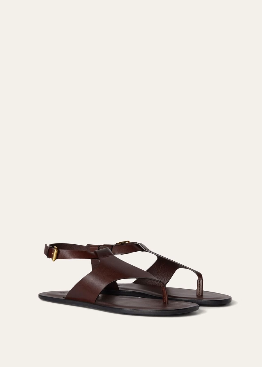 Trani sandal in Wild Plum calfskin