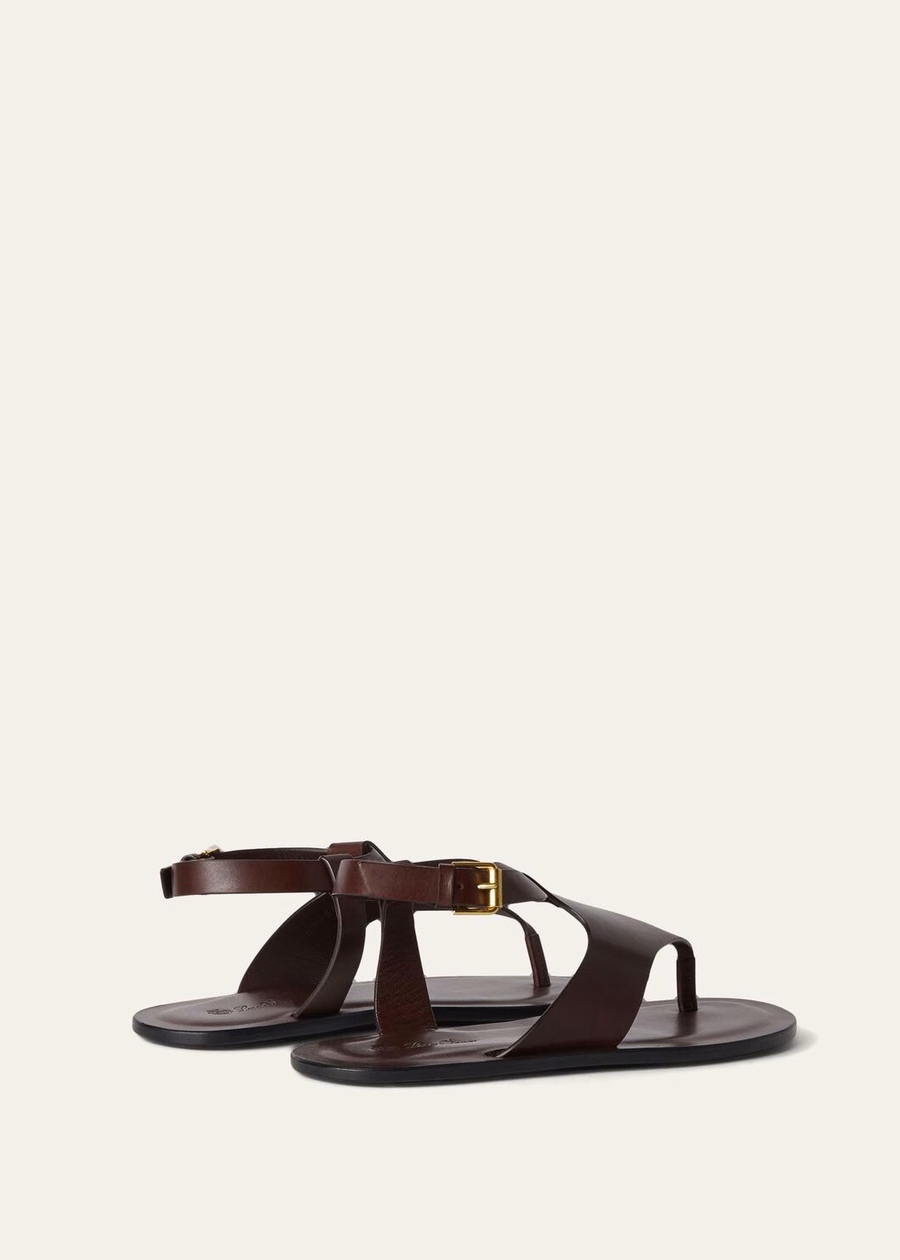 Trani sandal in Wild Plum calfskin