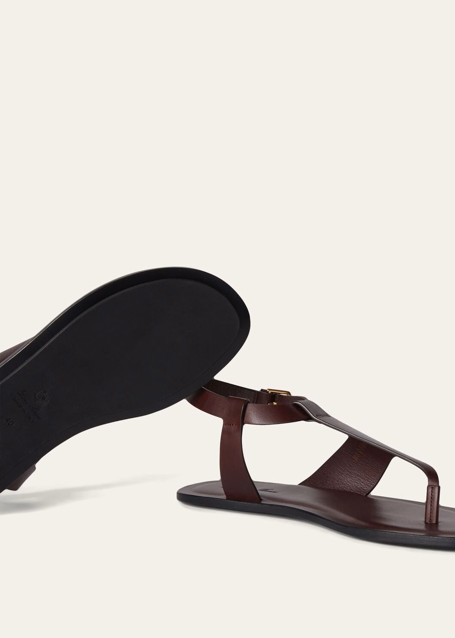 Trani sandal in Wild Plum calfskin