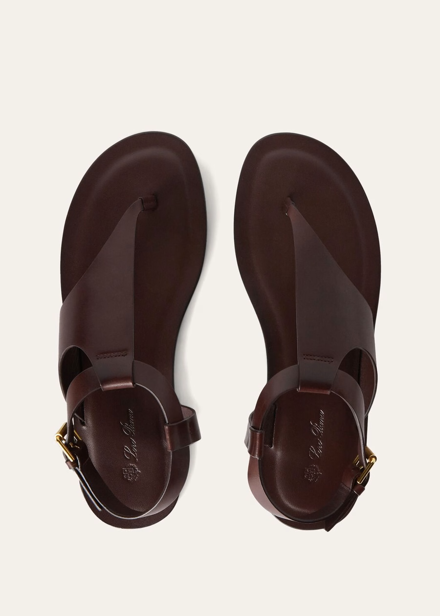 Trani sandal in Wild Plum calfskin