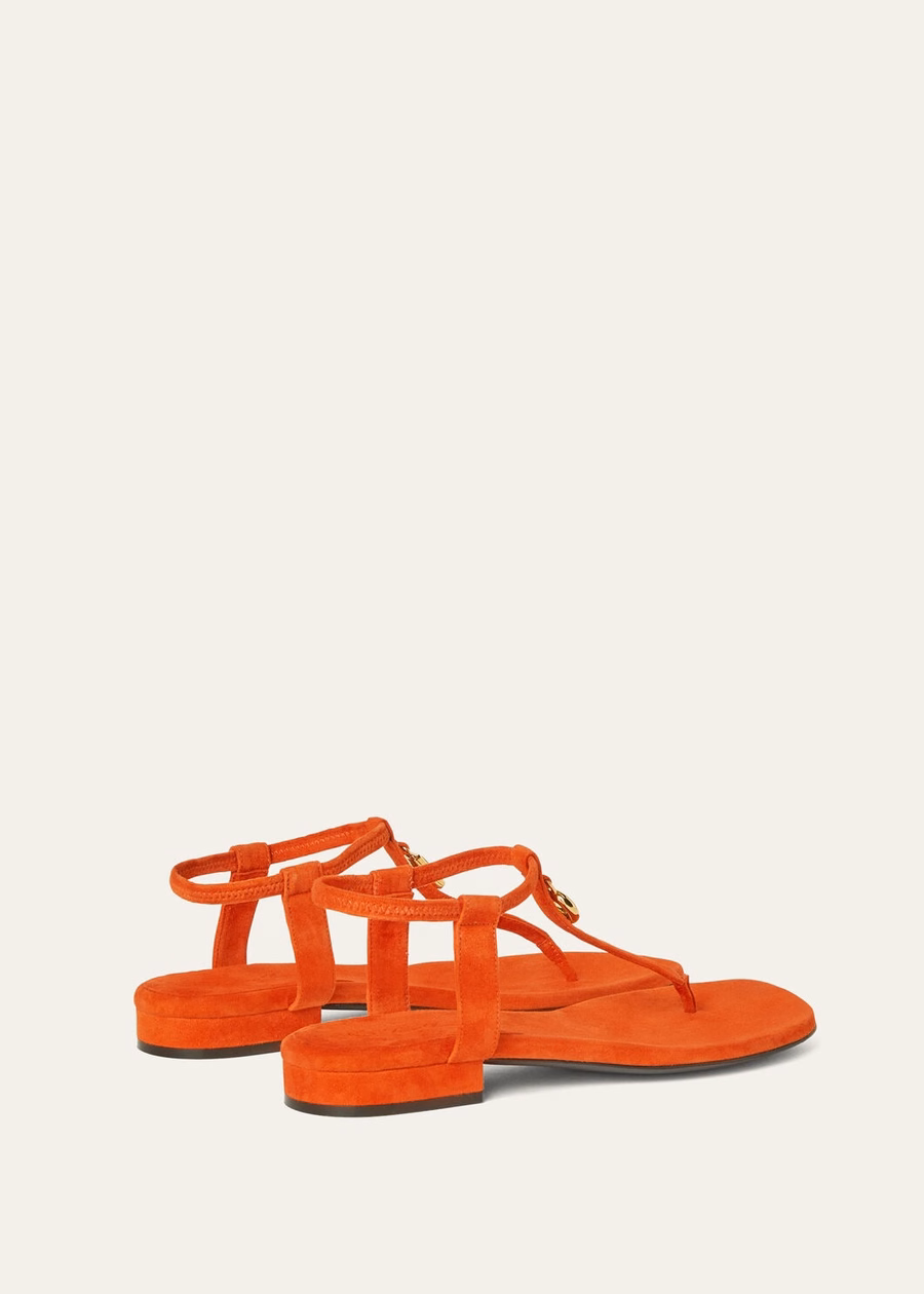 Mindil leather sandals Kyoto Orange