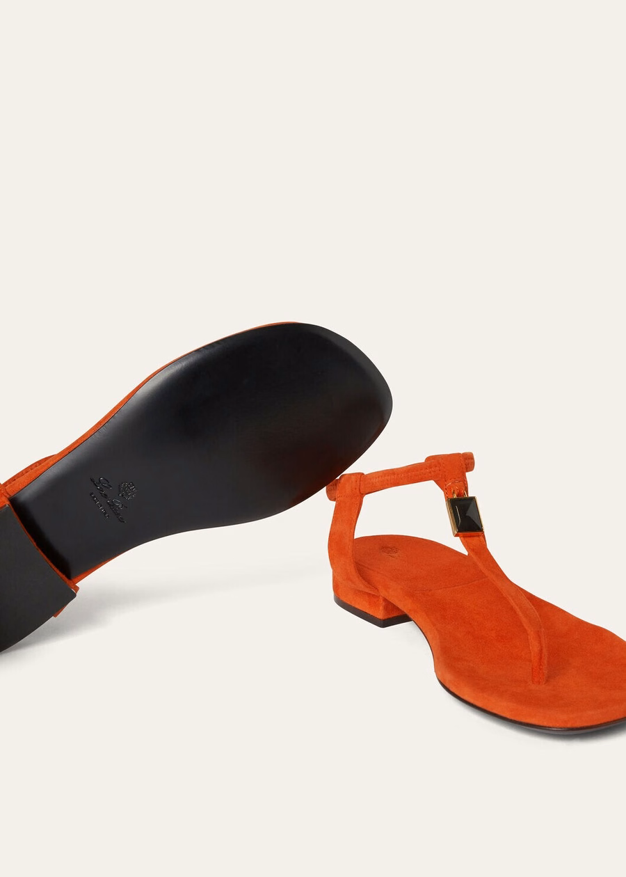 Mindil leather sandals Kyoto Orange
