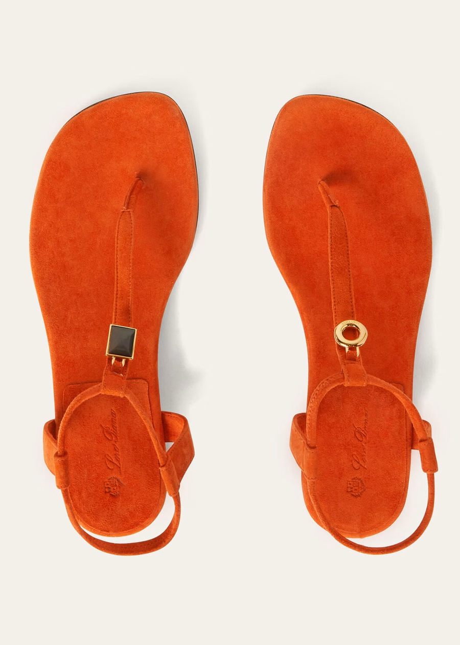 Mindil leather sandals Kyoto Orange