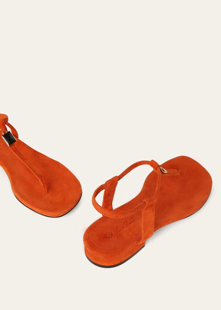 Mindil leather sandals Kyoto Orange
