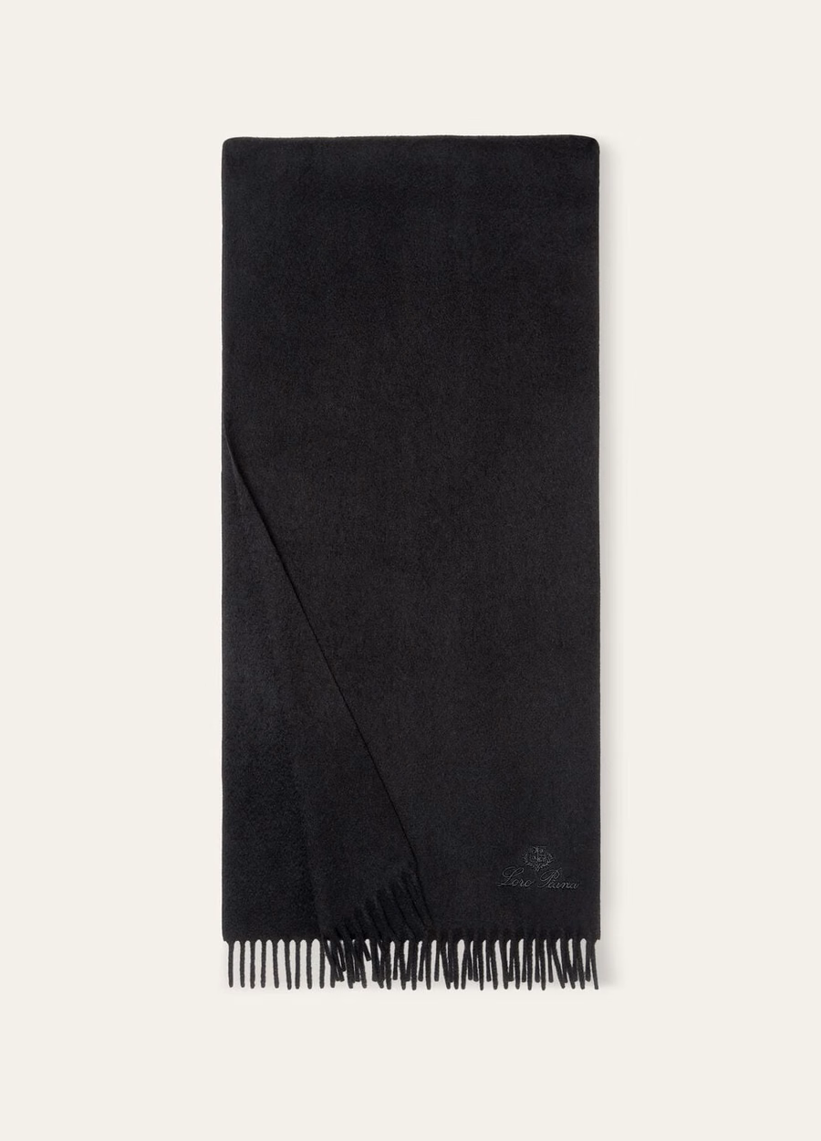 Piccola Unita Black Cashmere Scarf