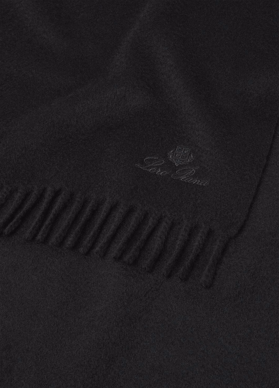 Piccola Unita Black Cashmere Scarf