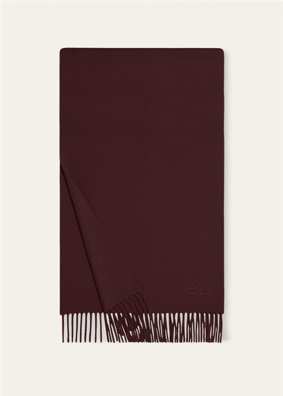 Grande Unita Cashmere Deep Burgundy Scarf