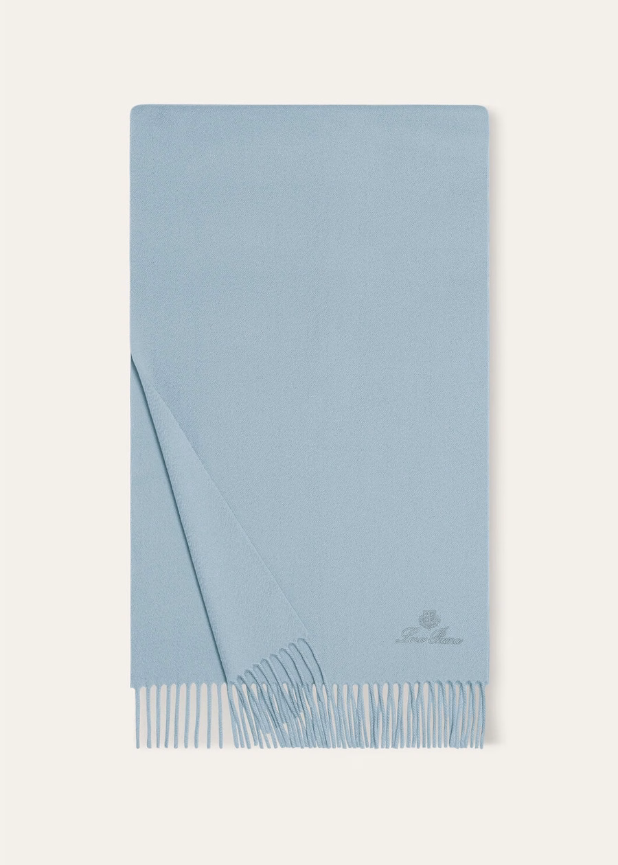 Grande Unita Cashmere Stardust Blue Melange Scarf
