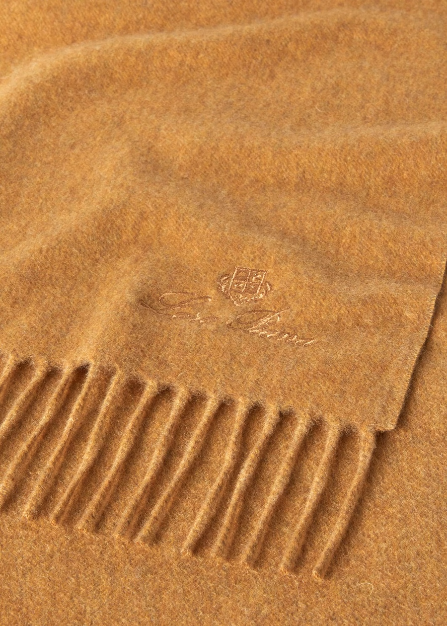 Grande Unita Cashmere Scarf Tuscan Gold Melange