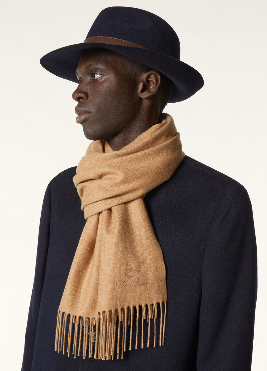 Leggera Grande Unita Cashmere Scarf Acorn Melange