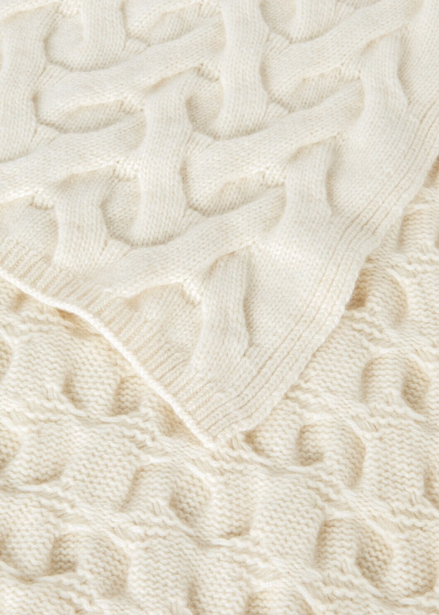 Cocooning Baby Cashmere Scarf Snow White