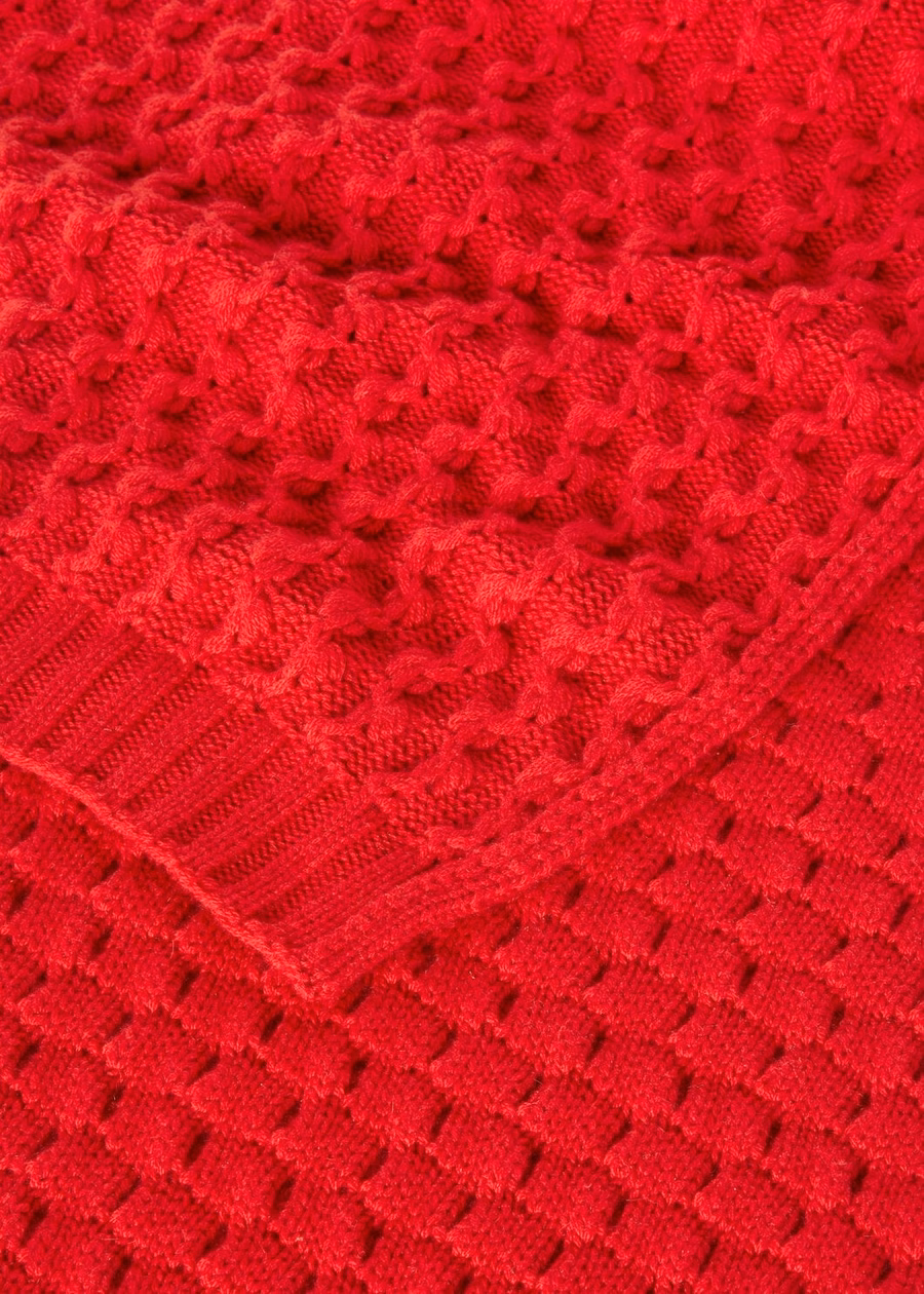Vallé Baby Cashmere Scarf Candy Apple Red
