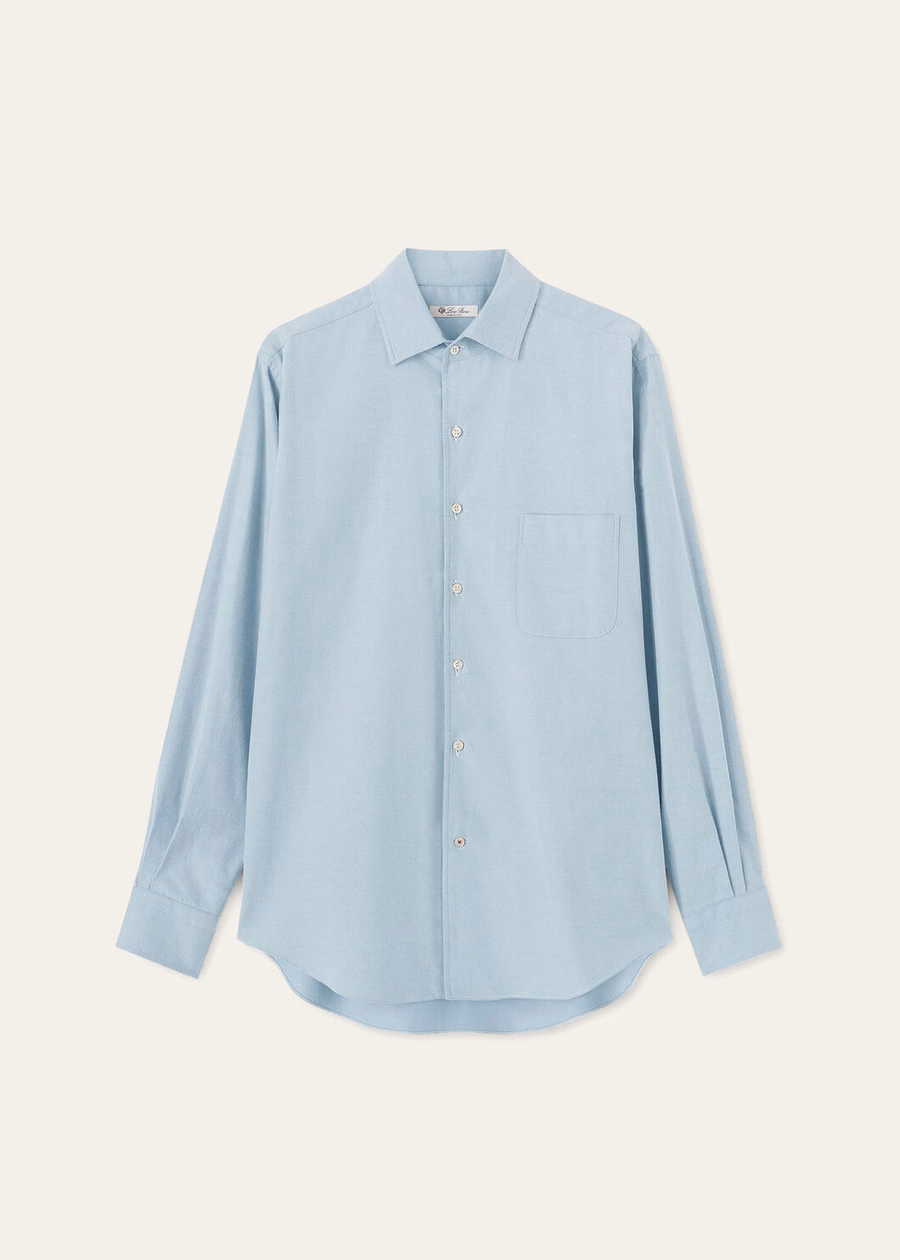 Andre Cottony Shirt Cloud Blue
