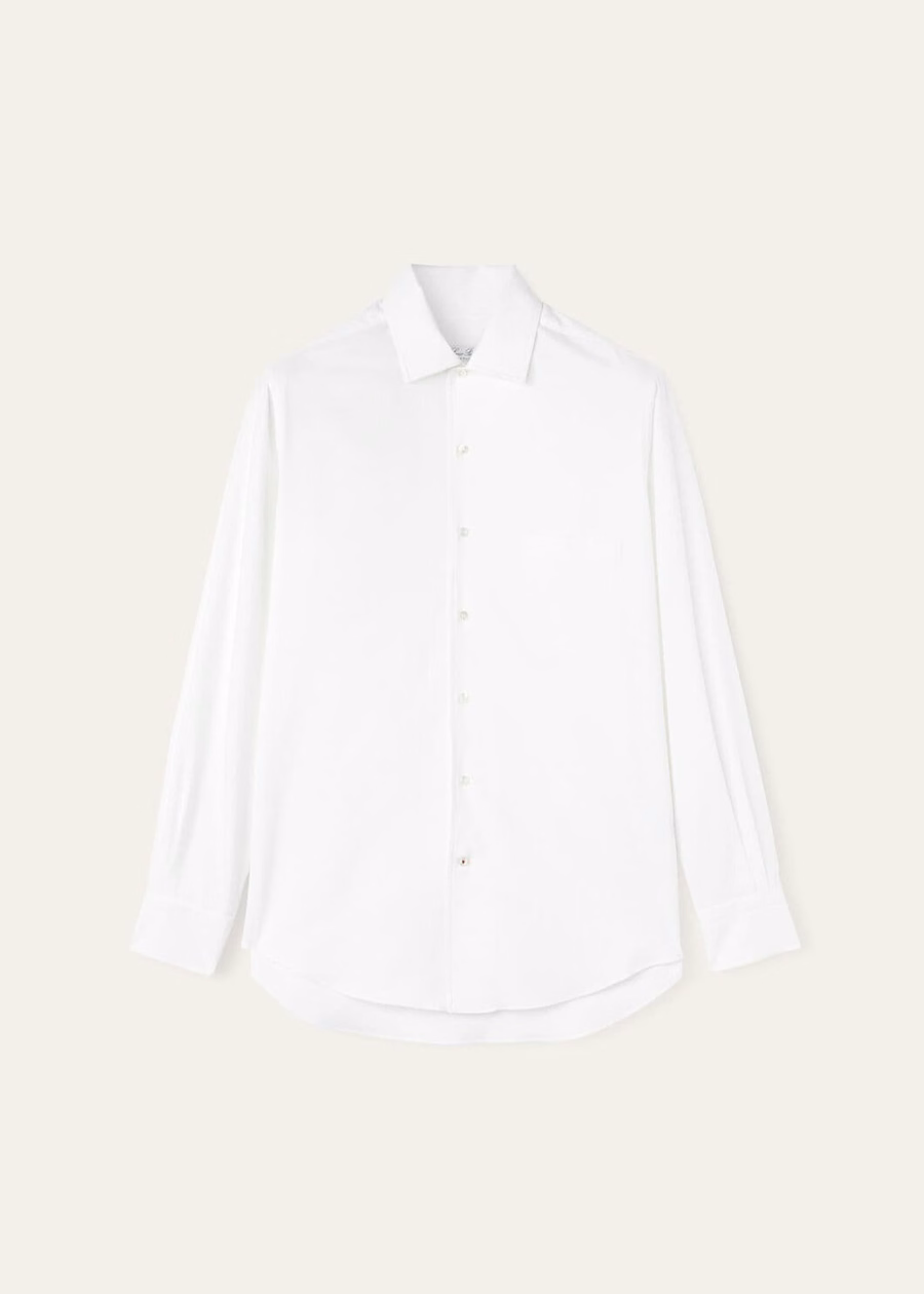 Andre Cotton Shirt Optical White