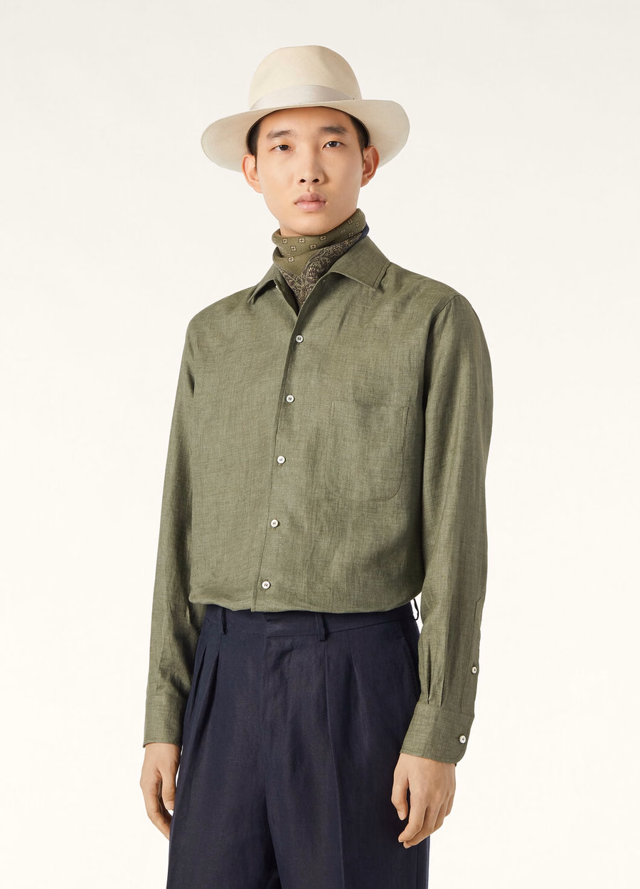 Andre Shirt In Green Landscape