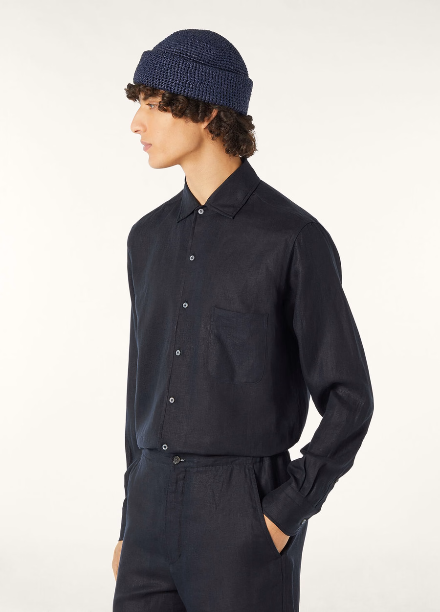 Andre Shirt in Navy Blue