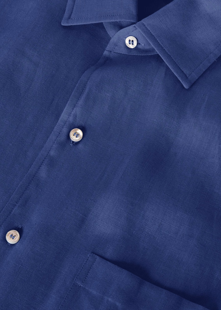 Andre shirt in Kurume Blue