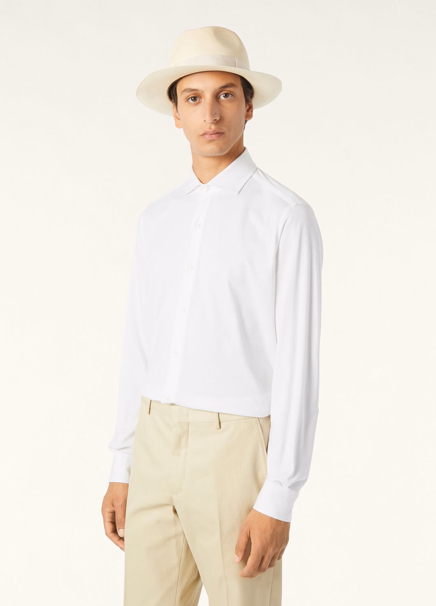 Andrew Cotton Shirt White
