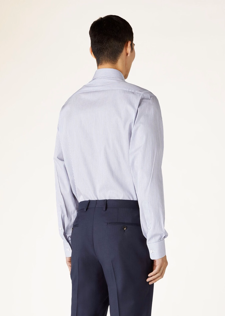 International Cotton Dark Ocean Road Shirt