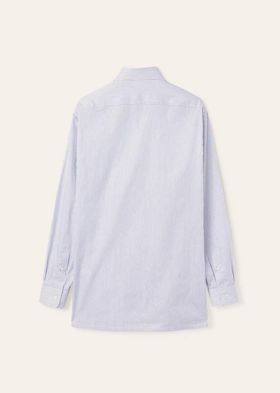 International Cotton Dark Ocean Road Shirt