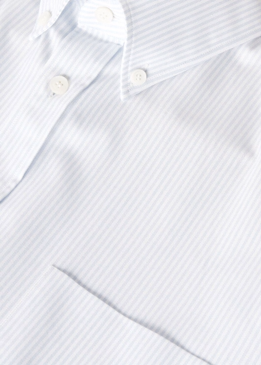 Elia Cotton Shirt White/Sky Stripes
