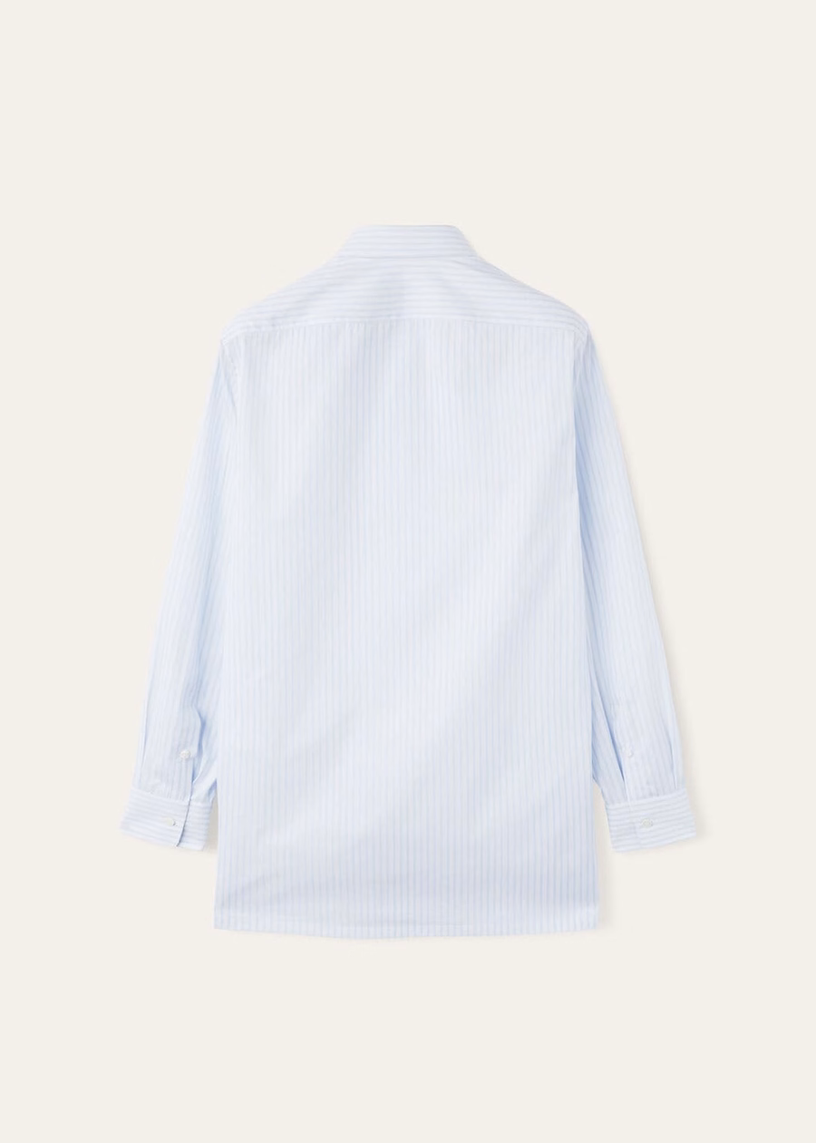 Filippo Cotton Shirt Celestial Sky Stripes