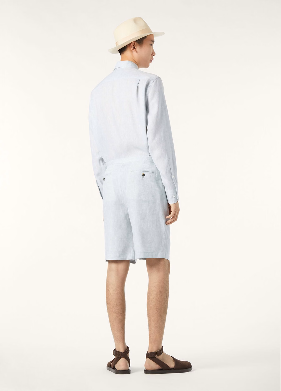 Raffaele Shirt In Pastel Musk Stripes