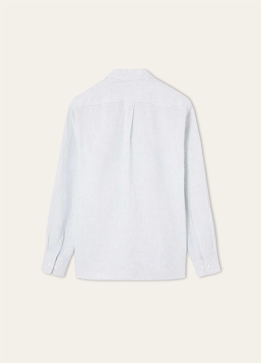 Raffaele Shirt In Pastel Musk Stripes