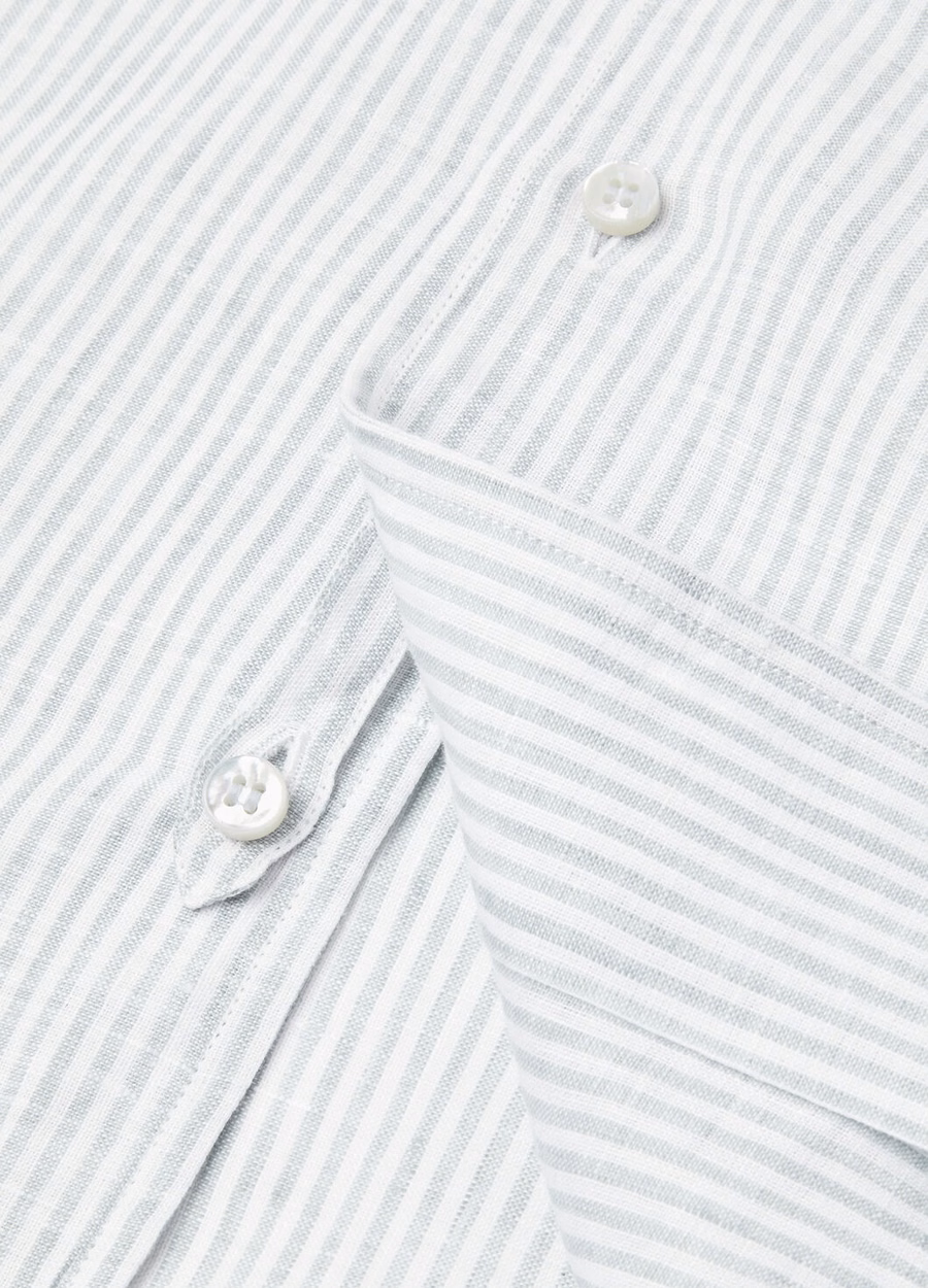 Raffaele Shirt In Pastel Musk Stripes