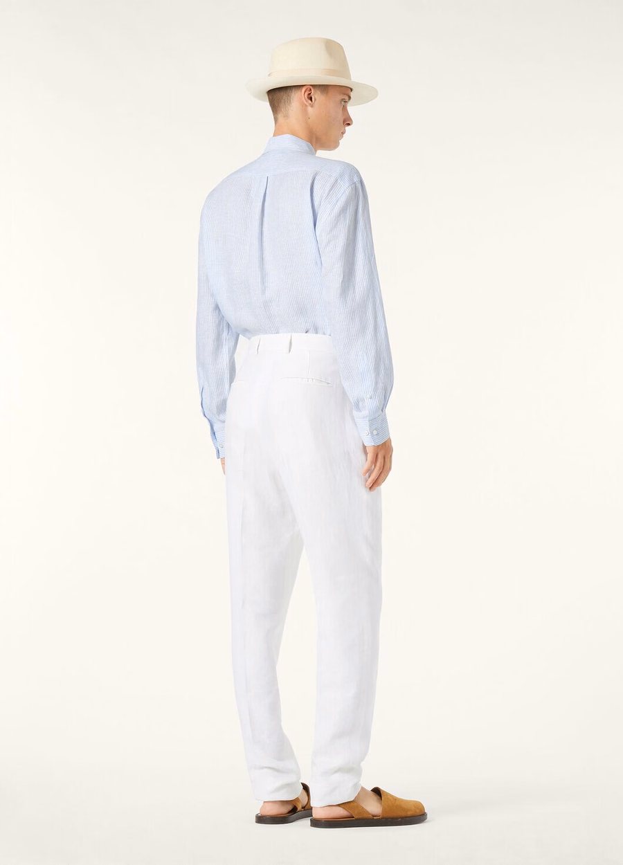 Raffaele Shirt In Dun Pastel Blue