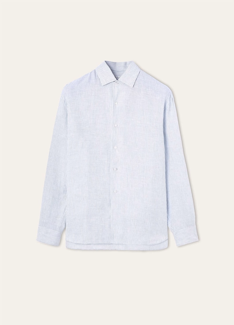 Raffaele Shirt In Dun Pastel Blue
