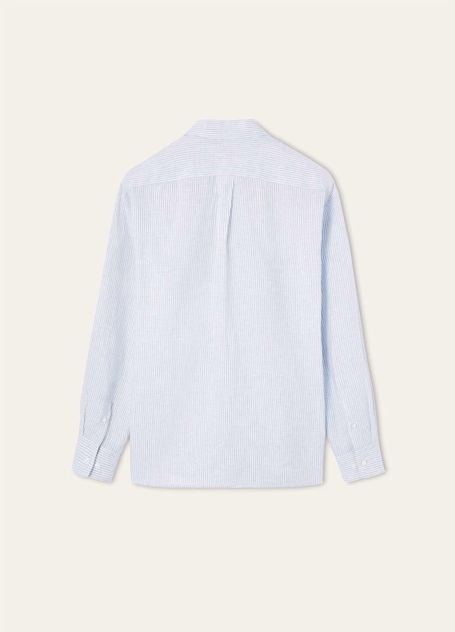 Raffaele Shirt In Dun Pastel Blue