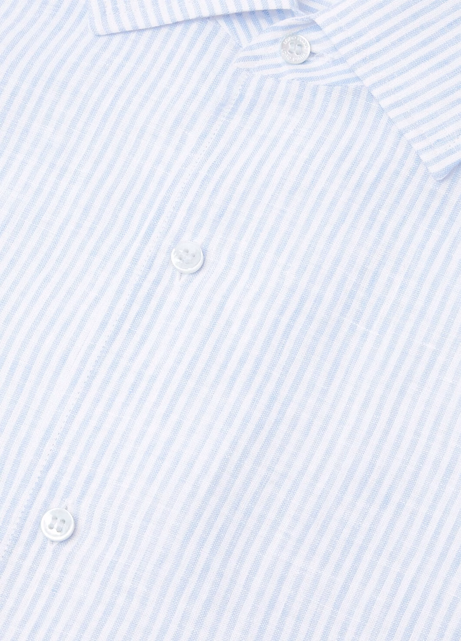 Raffaele Shirt In Dun Pastel Blue