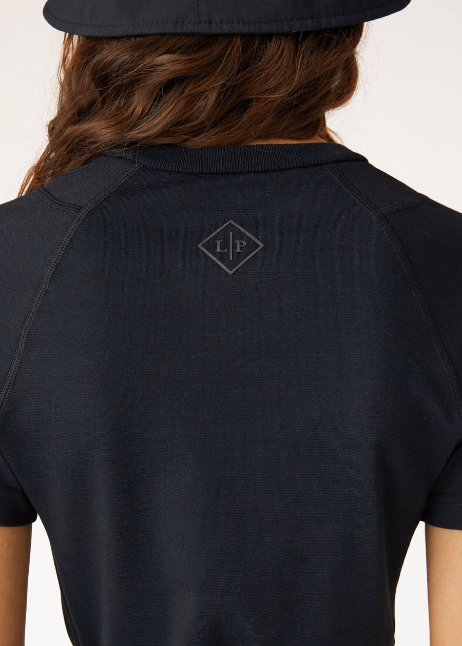 Supramonte Cotton Microfiber T-Shirt Black