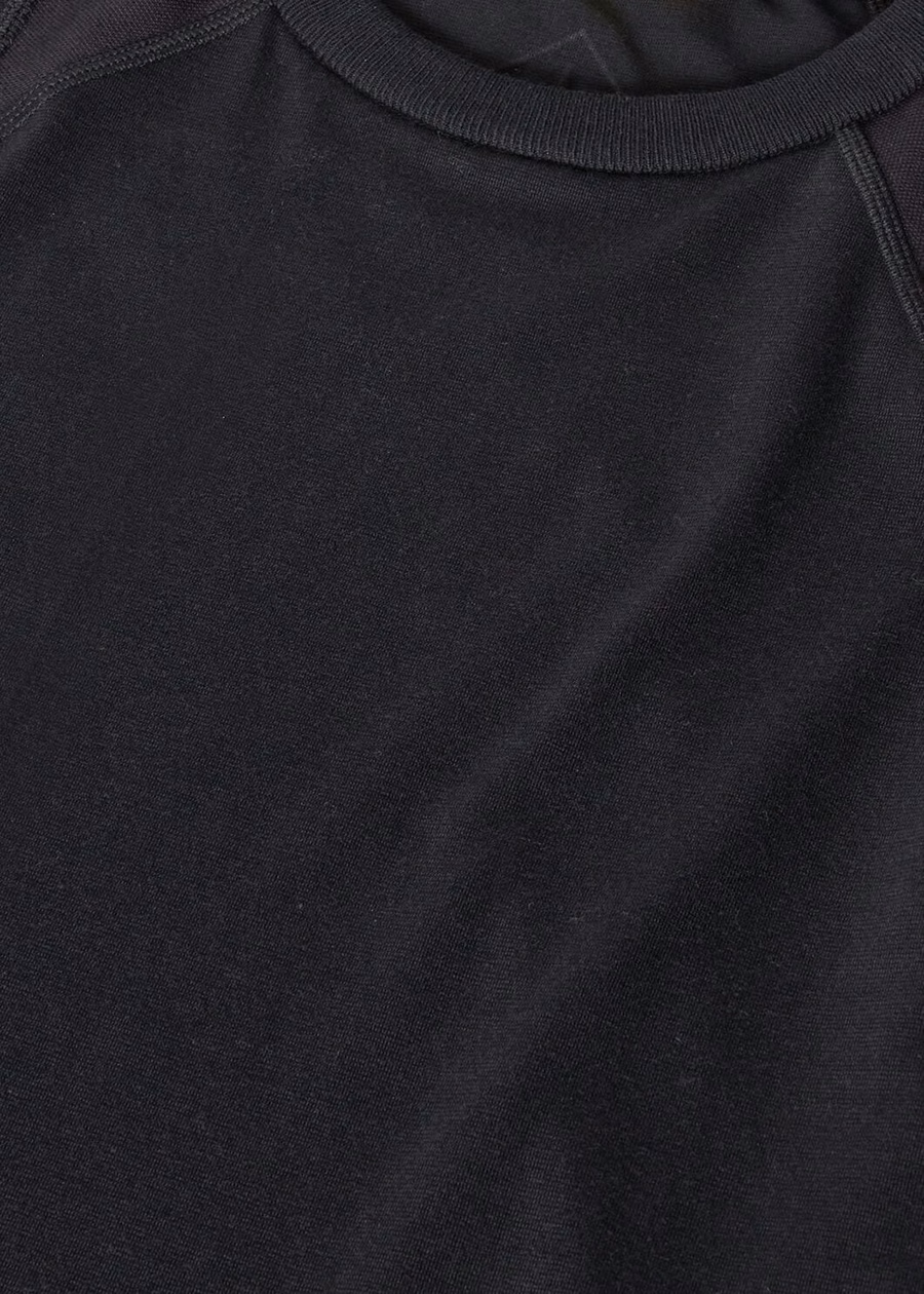 Supramonte Cotton Microfiber T-Shirt Black