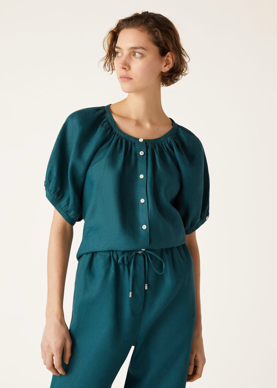 Gritt Shirt In Green Spirulina
