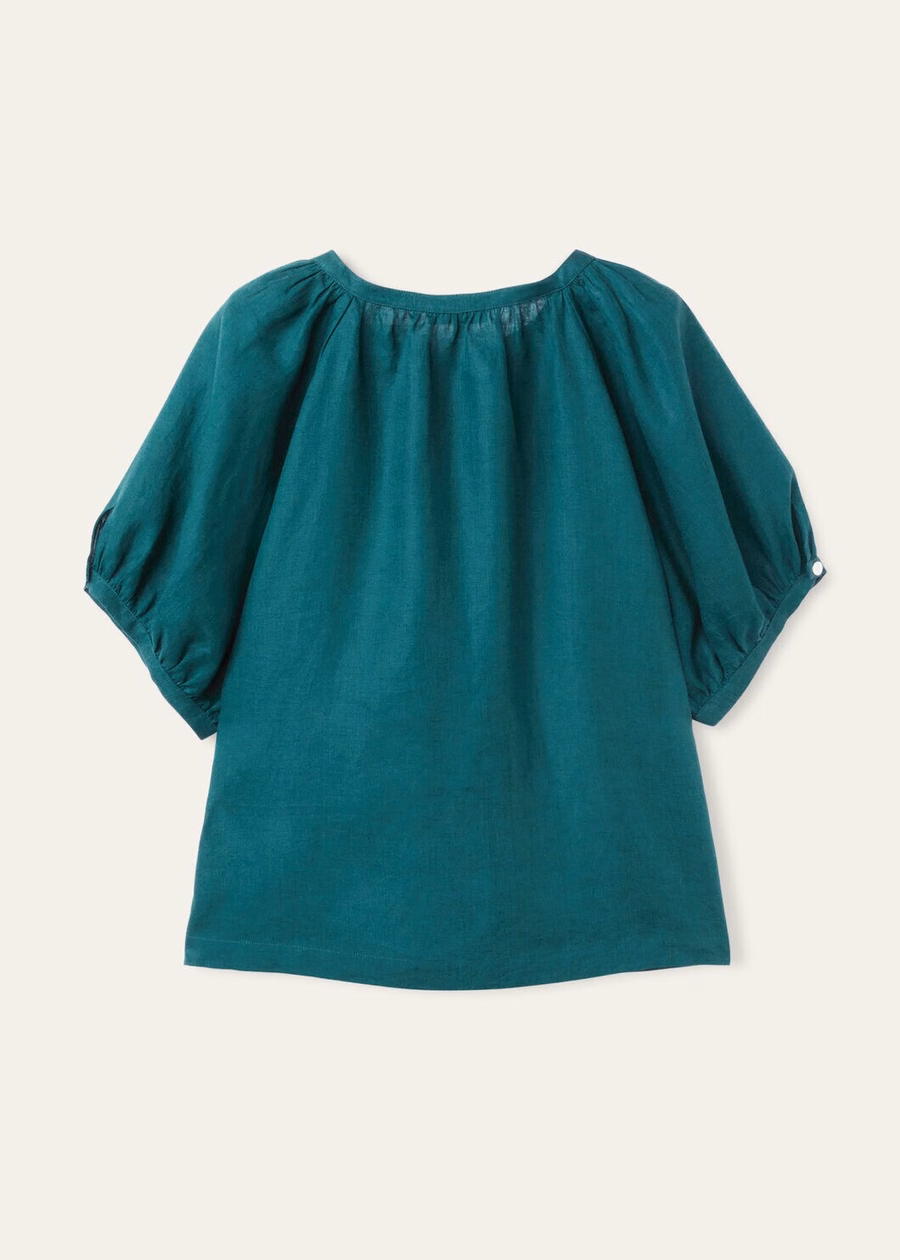 Gritt Shirt In Green Spirulina