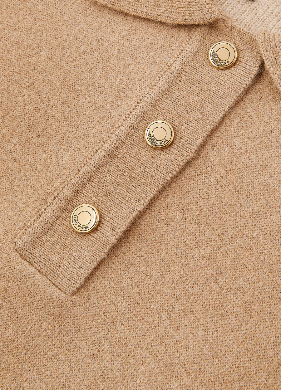 Roccapietra Polo Sweatshirt Camel Light Tan