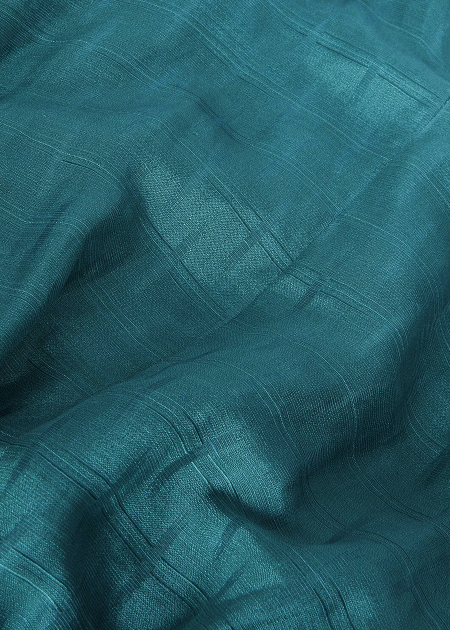 Sara Shirt In Green Spirulina Silk
