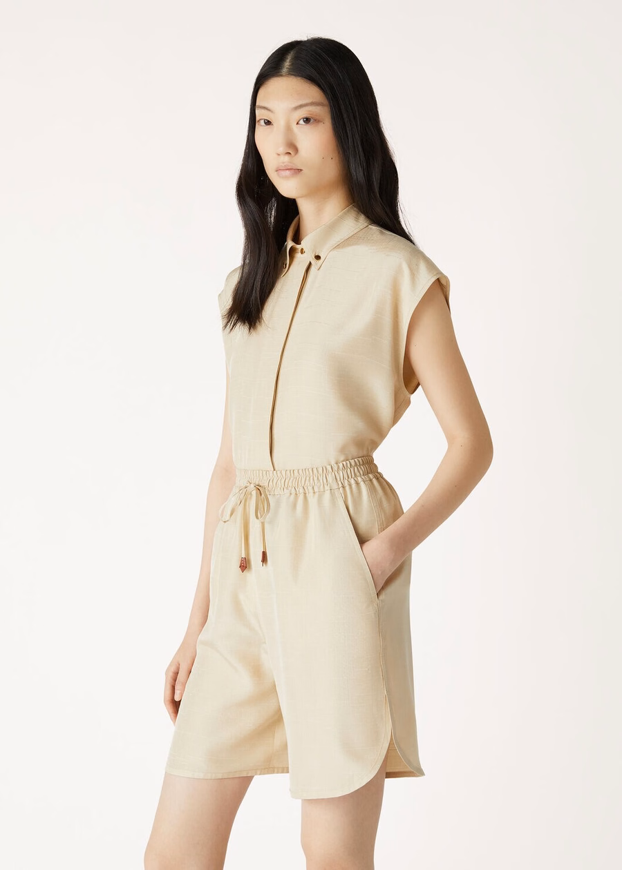 Chanya Top Silk Silken Sand