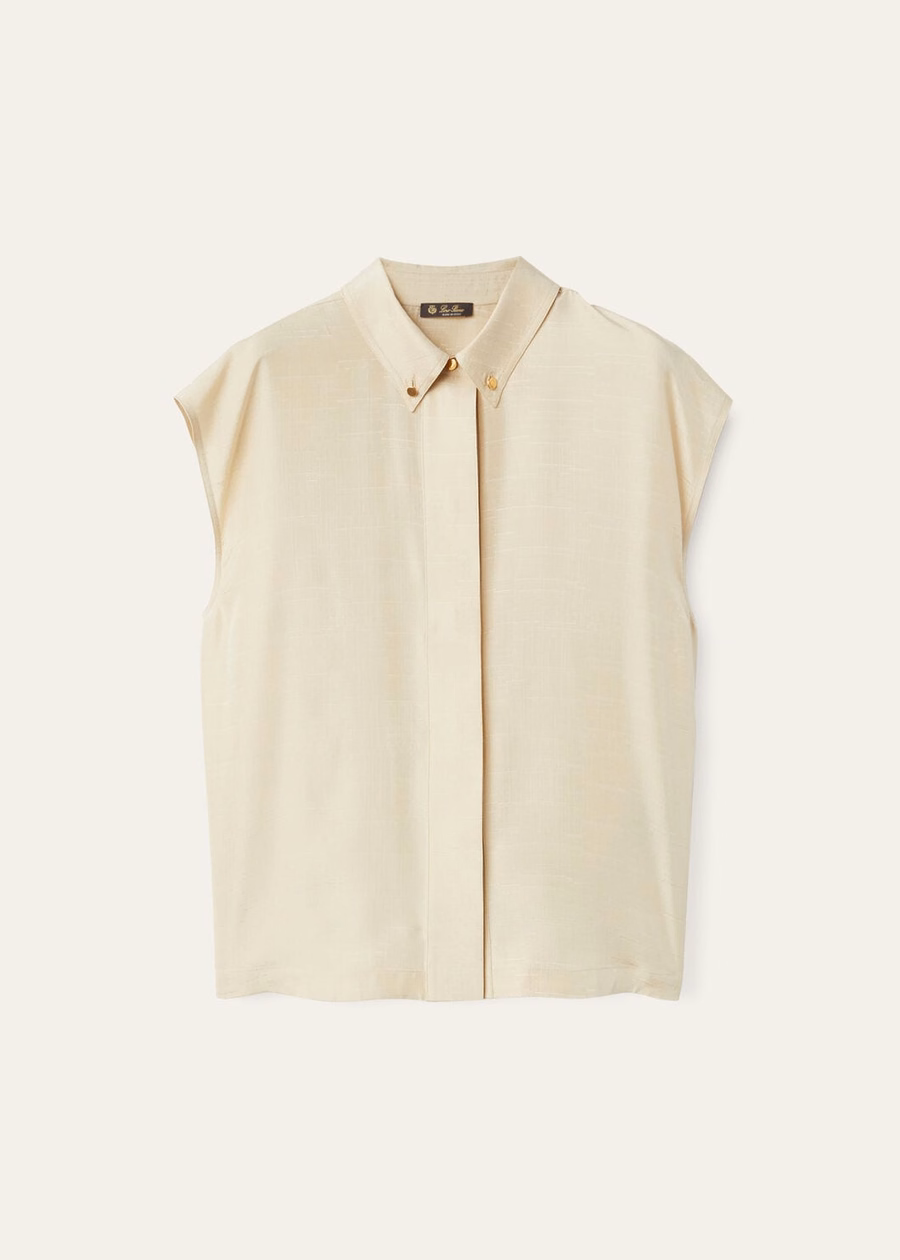 Chanya Top Silk Silken Sand