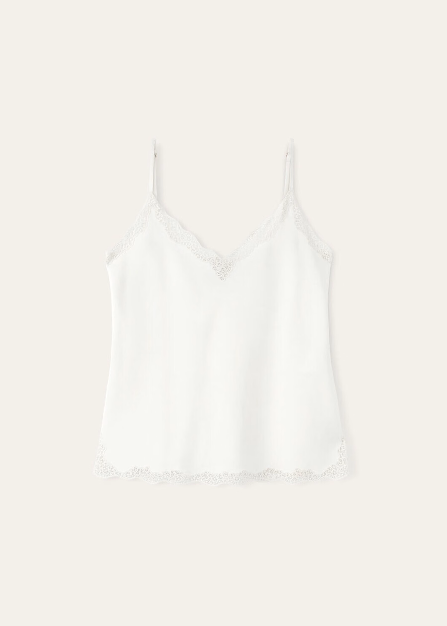 Silk Nougat Top Katerina