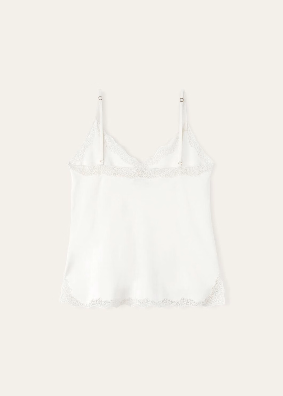 Silk Nougat Top Katerina
