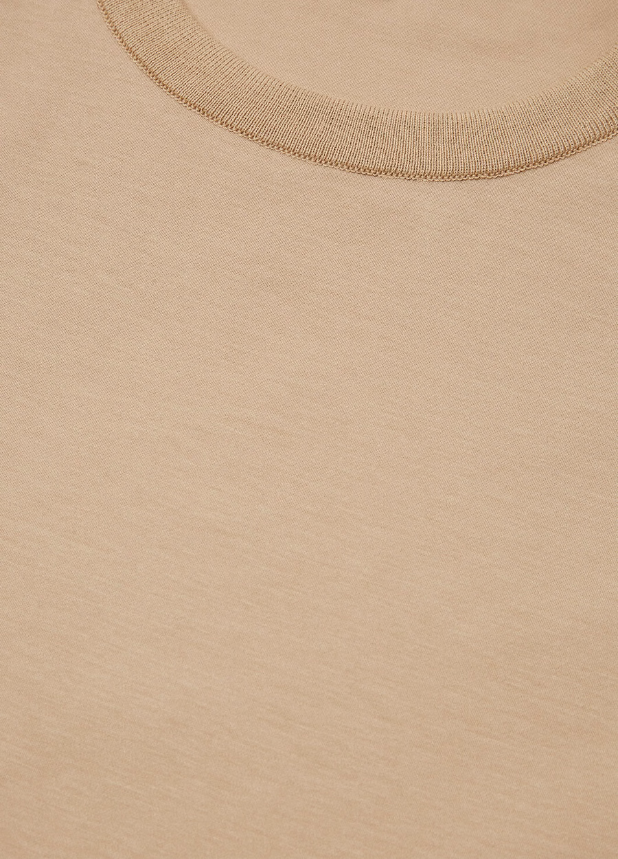 My-T T-shirt Cotton Quartz Beige